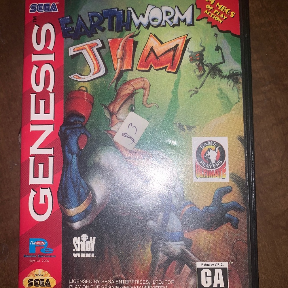 Earthworm Jim CIB W/Poster